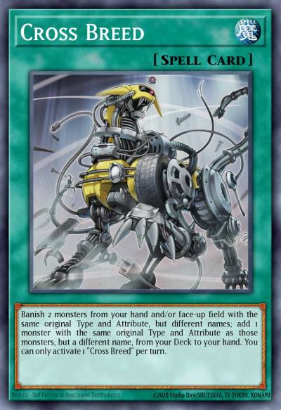 Cross Breed Super Rare MP19-EN124 2019 Gold Sarcophagus Tin Mega Pack Yugioh card