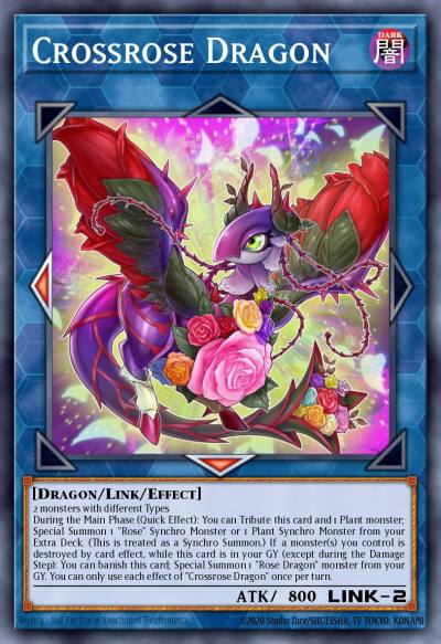 Crossrose Dragon Ultra Rare DUOV-EN015 Duel Overload Yugioh card