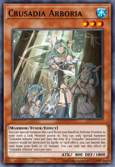 Crusadia Arboria Super Rare MP19-EN078 2019 Gold Sarcophagus Tin Mega Pack Yugioh card