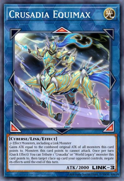 Crusadia Equimax Prismatic Secret Rare MP19-EN107 2019 Gold Sarcophagus Tin Mega Pack Yugioh card