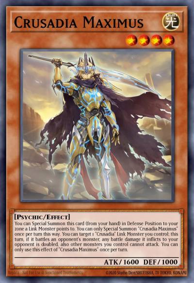 Crusadia Maximus Prismatic Secret Rare MP19-EN081 2019 Gold Sarcophagus Tin Mega Pack Yugioh card