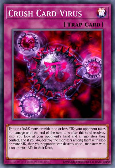 Crush Card Virus Ultra Rare KC01-EN053 25th Anniversary Ultimate Kaiba Set Yugioh card