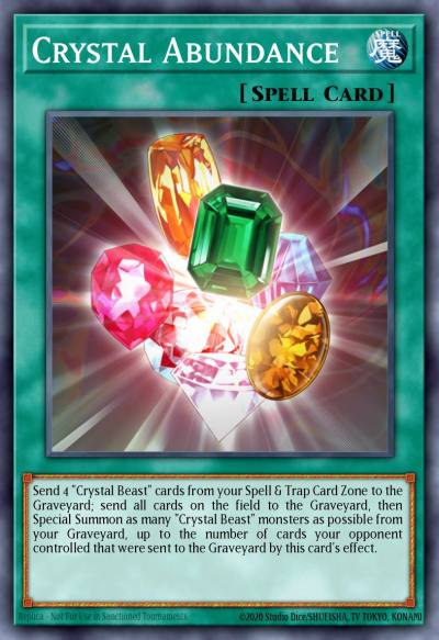Crystal Abundance Rare DP07-EN015 Duelist Pack Jesse Anderson Yugioh card