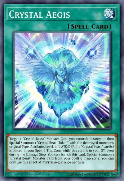 Crystal Aegis Common SDCB-EN017 Structure Deck Legend of the Crystal Beasts Yugioh card