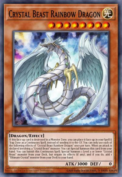 Crystal Beast Rainbow Dragon Ultra Rare GFP2-EN001 Ghosts From the Past The 2nd Haunting Yugioh card