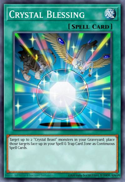 Crystal Blessing Common DP07-EN014 Duelist Pack Jesse Anderson Yugioh card