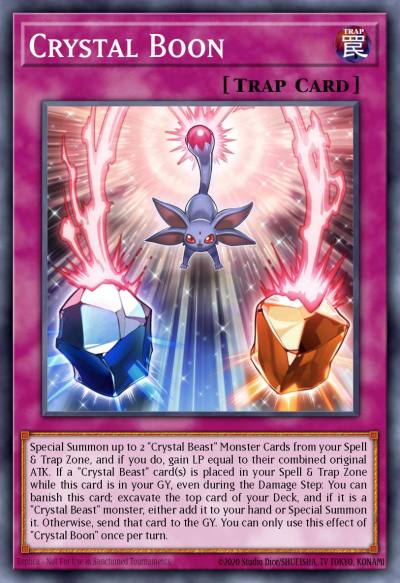 Crystal Boon Common SDCB-EN032 Structure Deck Legend of the Crystal Beasts Yugioh card