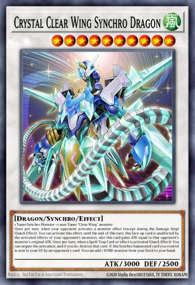 Crystal Clear Wing Synchro Dragon Ultra Rare MP25-EN276 2025 Mega-Pack Tin Yugioh card