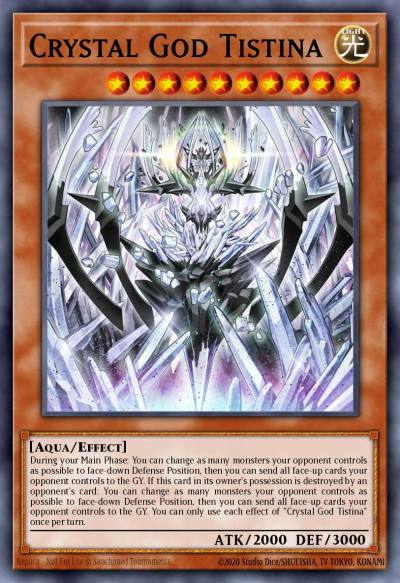 Crystal God Tistina Quarter Century Secret Rare DUNE-EN089 Duelist Nexus Yugioh card