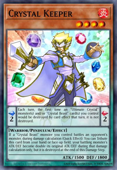 Crystal Keeper Common MP19-EN066 2019 Gold Sarcophagus Tin Mega Pack Yugioh card