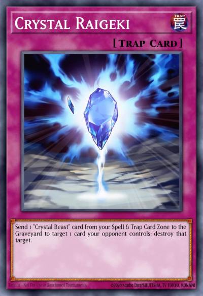 Crystal Raigeki Duel Terminal Normal Parallel Rare DT01-EN099 Duel Terminal 1 Yugioh card