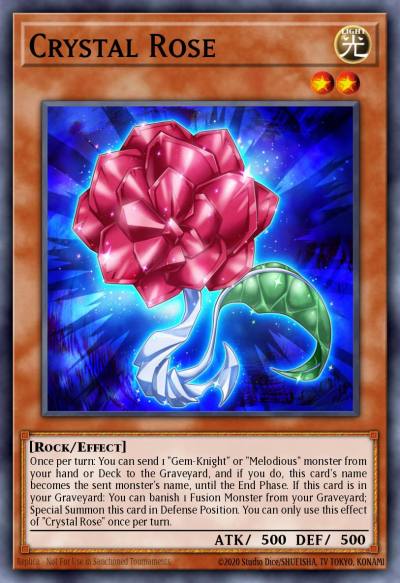 Crystal Rose Rare CORE-EN012 Clash of Rebellions Yugioh card