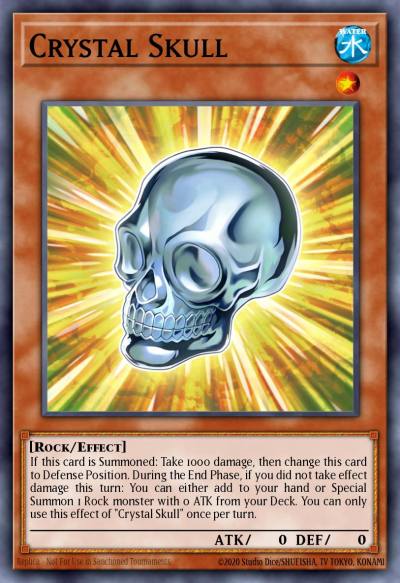 Crystal Skull Ultra Rare BLCR-EN022 Battles of Legend Crystal Revenge Yugioh card