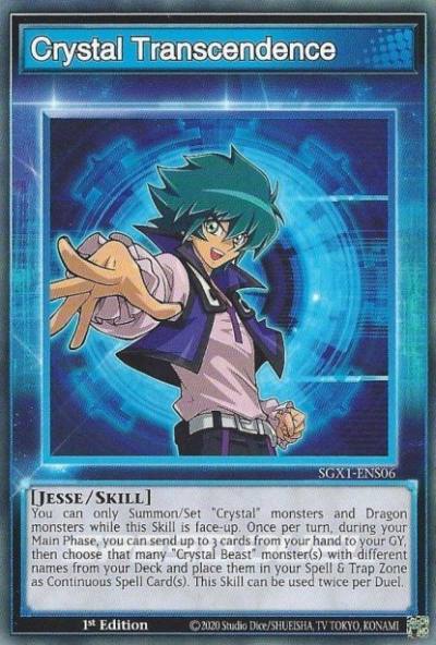 Crystal Transcendence Common SGX1-ENS06 Speed Duel GX Duel Academy Box Yugioh card