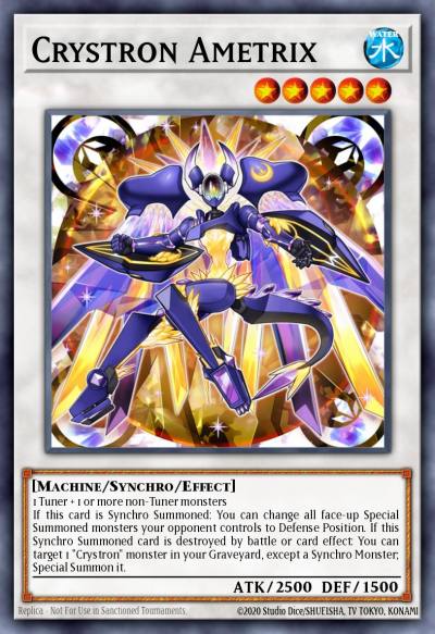 Crystron Ametrix Super Rare INOV-EN045 Invasion Vengeance Yugioh card