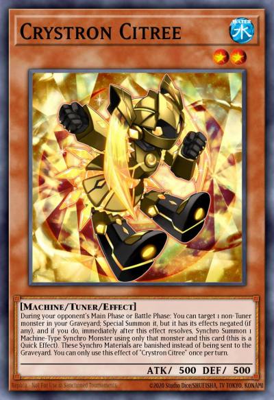 Crystron Citree Ultra Rare INOV-EN016 Invasion Vengeance Yugioh card