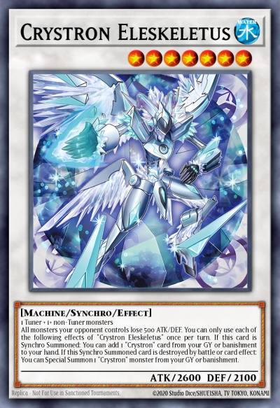 Crystron Eleskeletus Super Rare OP30-EN008 OTS Tournament Pack 30 Yugioh card