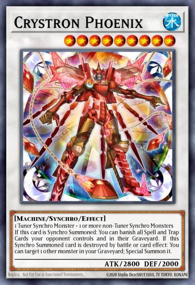 Crystron Phoenix Ultra Rare INOV-EN046 Invasion Vengeance Yugioh card