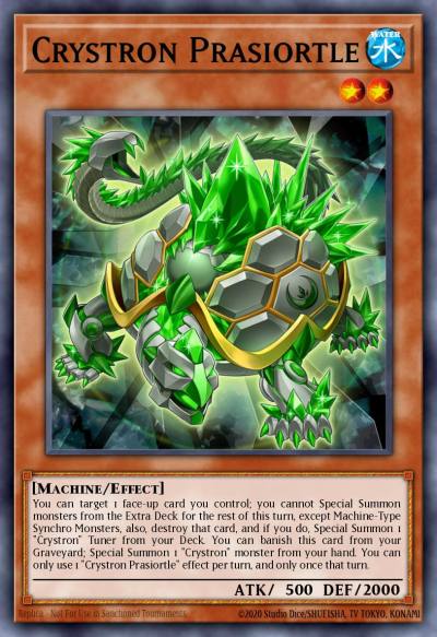 Crystron Prasiortle Common MP17-EN137 2017 Mega-Tin Mega Pack Yugioh card