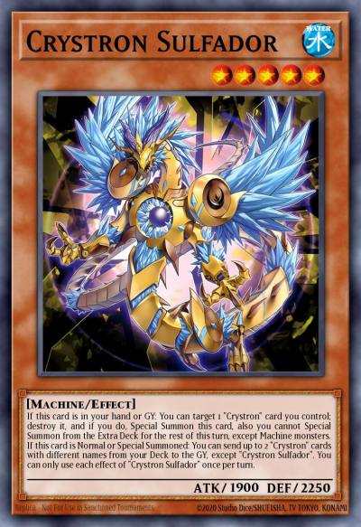 Crystron Sulfador Super Rare OP30-EN005 OTS Tournament Pack 30 Yugioh card