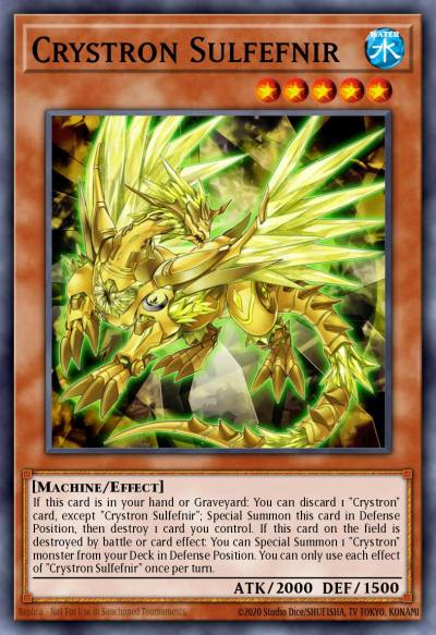 Crystron Sulfefnir Common OP27-EN016 OTS Tournament Pack 27 Yugioh card