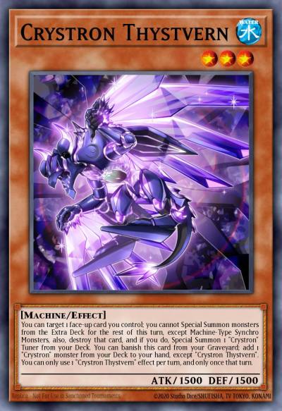 Crystron Thystvern Common MP17-EN139 2017 Mega-Tin Mega Pack Yugioh card