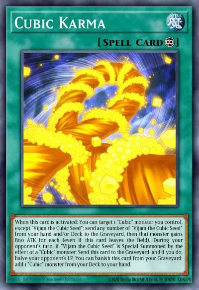 Cubic Karma Ultra Rare MVP1-EN041 Yu-Gi-Oh! The Dark Side of Dimensions Movie Pack Yugioh card