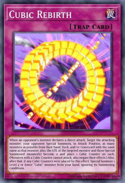 Cubic Rebirth Ultra Rare MVP1-EN043 Yu-Gi-Oh! The Dark Side of Dimensions Movie Pack Yugioh card