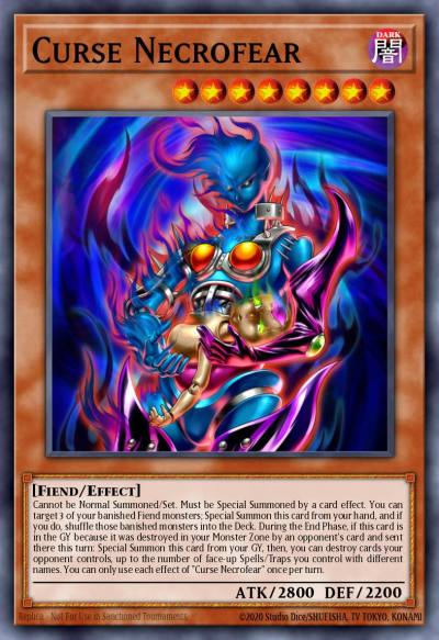 Curse Necrofear Ultra Rare LED5-EN001 Legendary Duelists Immortal Destiny Yugioh card