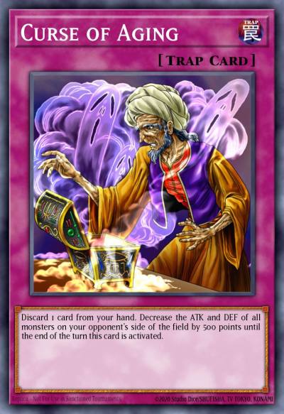 Curse of Aging Common DR1-EN042 Dark Revelation Volume 1 Yugioh card
