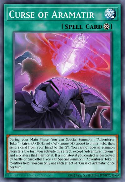 Curse of Aramatir Ultra Rare BLMR-EN099 Battles of Legend Monstrous Revenge Yugioh card