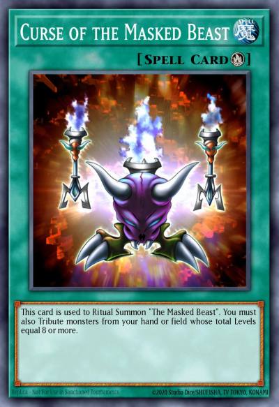 Curse of the Masked Beast Common DB1-EN219 Dark Beginning 1 Yugioh card