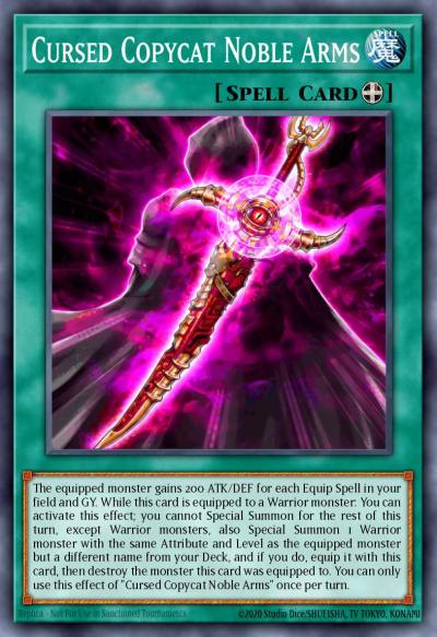 Cursed Copycat Noble Arms Common DOOD-EN082 Doom of Dimensions Yugioh card