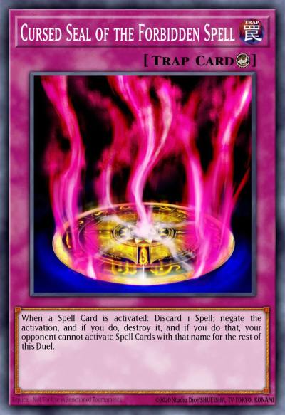 Cursed Seal of the Forbidden Spell Common AP06-EN028 Astral Pack Six Yugioh card