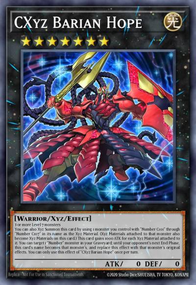 CXyz Barian Hope Super Rare MP15-EN189 2015 Mega-Tin Mega Pack Yugioh card