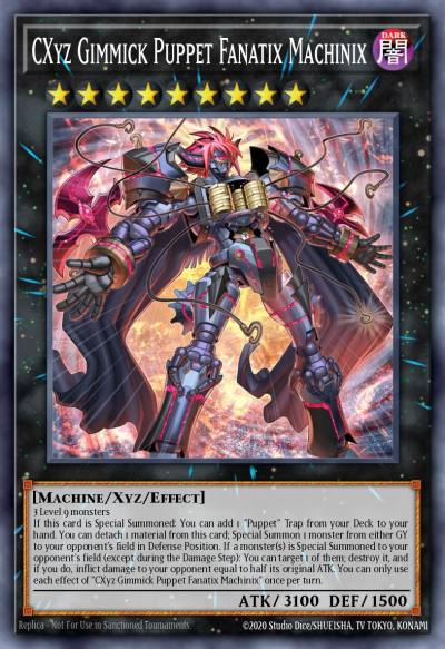 CXyz Gimmick Puppet Fanatix Machinix Super Rare INFO-EN043 The Infinite Forbidden Yugioh card