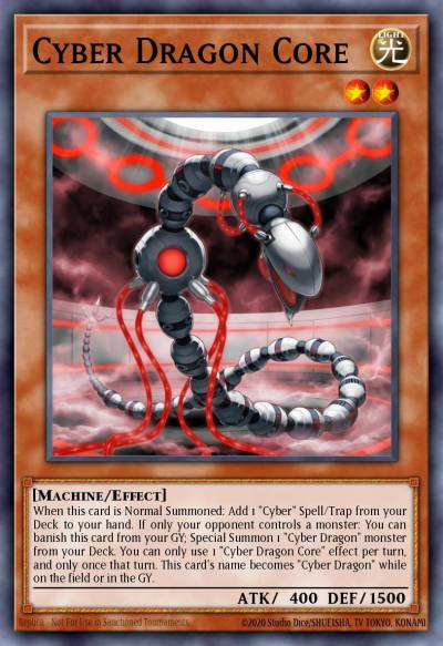 Cyber Dragon Core Super Rare SDCR-EN001 Cyber Dragon Revolution Structure Deck Yugioh card