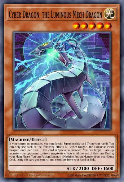 Cyber Dragon, the Luminous Mech Dragon Grand Master Rare MAMS-EN005 Magnificent Maestros Yugioh card