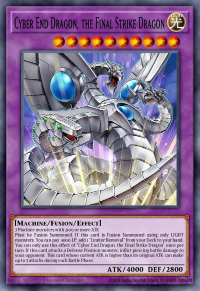 Cyber End Dragon, the Final Strike Dragon Grand Master Rare MAMS-EN004 Magnificent Maestros Yugioh card