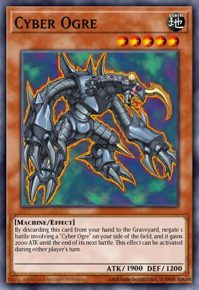 Cyber Ogre Common CDIP-EN004 Cyberdark Impact Yugioh card