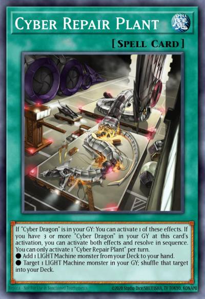Cyber Repair Plant Common SDCR-EN019 Cyber Dragon Revolution Structure Deck Yugioh card