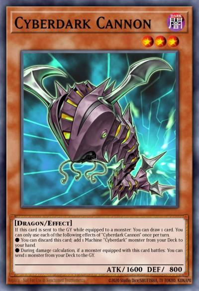 Cyberdark Cannon Rare LEDU-EN022 Legendary Duelists Yugioh card