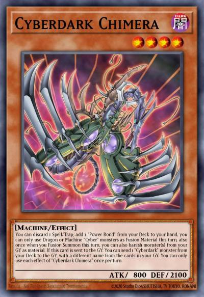 Cyberdark Chimera Ultra Rare SDCS-EN002 Structure Deck Cyber Strike Yugioh card