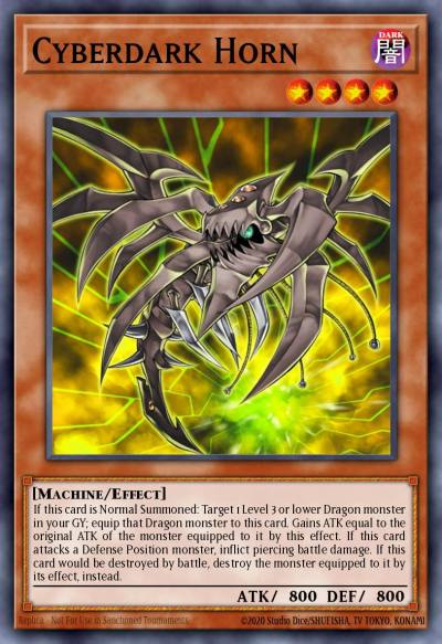 Cyberdark Horn Super Rare CDIP-EN001 Cyberdark Impact Yugioh card