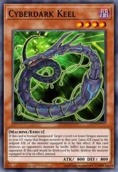Cyberdark Keel Super Rare CDIP-EN003 Cyberdark Impact Yugioh card