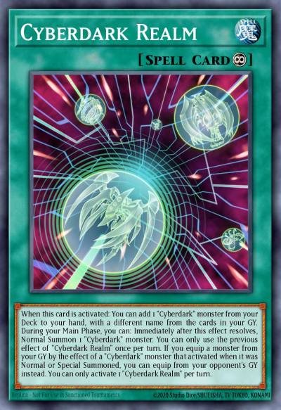 Cyberdark Realm Ultra Rare SDCS-EN023 Structure Deck Cyber Strike Yugioh card