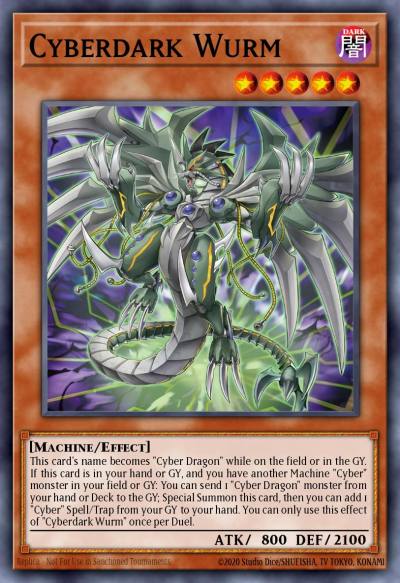 Cyberdark Wurm Quarter Century Secret Rare ALIN-EN027 Alliance Insight Yugioh card