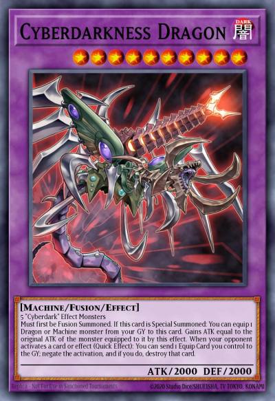 Cyberdarkness Dragon Super Rare LEDU-EN024 Legendary Duelists Yugioh card