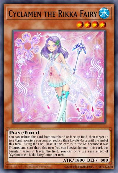 Cyclamen the Rikka Fairy Super Rare SESL-EN016 Secret Slayers Yugioh card