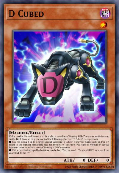 D Cubed Secret Rare DESO-EN007 Destiny Soldiers Yugioh card